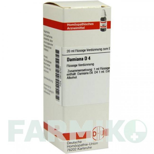 ДАМИАНА (DAMIANA) D 4 раствор 20 мл - Гомеопатия DHU