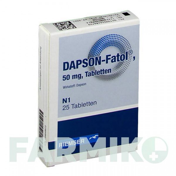 ДАПСОН ФАТОЛ (DAPSON FATOL) таблетки 25 шт - Дапсон ESTEVE PHARMACEUTICALS