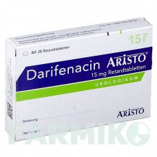 ДАРИФЕНАЦИН (DARIFENACIN) 15 мг таблетки 28 шт - Дарифенацин ARISTO PHARMA