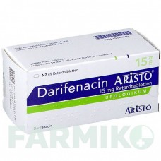 ДАРИФЕНАЦИН (DARIFENACIN) 15 мг таблетки 49 шт - Дарифенацин ARISTO PHARMA