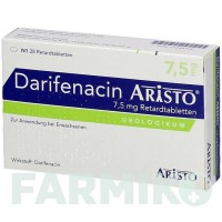 ДАРИФЕНАЦИН (DARIFENACIN) 7,5 мг таблетки 28 шт - Дарифенацин ARISTO PHARMA