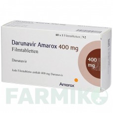 ДАРУНАВИР (DARUNAVIR) 400 мг таблетки 60 шт - Дарунавир AMAROX PHARMA