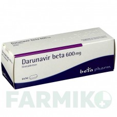 ДАРУНАВИР (DARUNAVIR) 600 мг таблетки 60 шт - Дарунавир BETAPHARM
