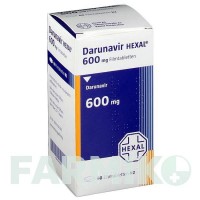 ДАРУНАВІР (DARUNAVIR) 600 мг таблетки 60 шт - Дарунавір HEXAL