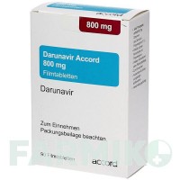 ДАРУНАВІР (DARUNAVIR) 800 мг таблетки 30 шт - Дарунавір ACCORD HEALTHCARE