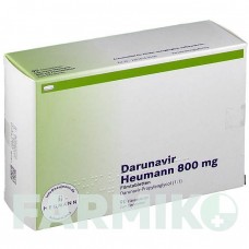 ДАРУНАВИР (DARUNAVIR) 800 мг таблетки 90 шт - Дарунавир HEUMANN PHARMA