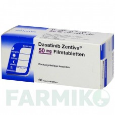 ДАЗАТИНИБ (DASATINIB) 50 мг таблетки 60 шт - Дазатиниб ZENTIVA