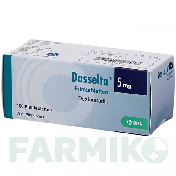 ДАССЕЛТА (DASSELTA) 5 мг таблетки 100 шт - Дезлоратадин ORIFARM