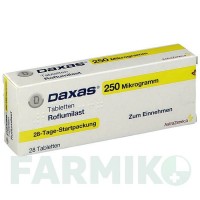 ДАКСАС (DAXAS) 250 мкг таблетки 28 шт - Рофлумиласт ASTRAZENECA