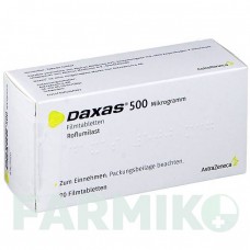 ДАКСАС (DAXAS) 500 мкг таблетки 90 шт - Рофлумиласт ABACUS MEDICINE