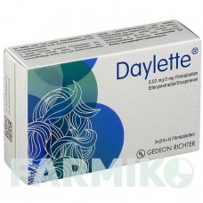 ДАЙЛЕТТЕ (DAYLETTE) 0,02 мг/3 мг таблетки 3x28 шт - Дроспіренон, Етинілестрадіол GEDEON RICHTER