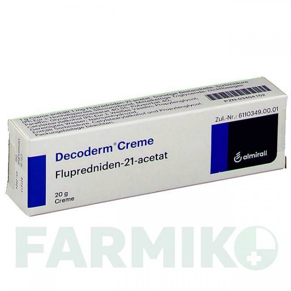 ДЕКОДЕРМ (DECODERM) крем 20 г - Флупредниден ALMIRALL