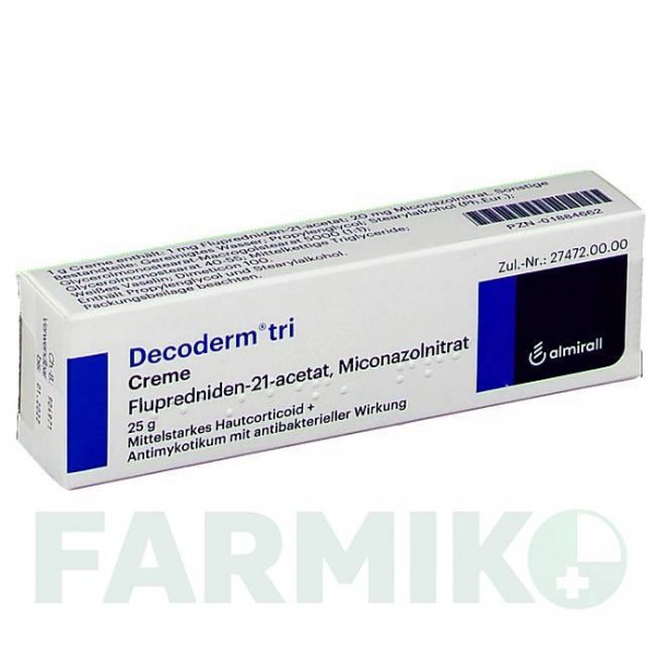 ДЕКОДЕРМ (DECODERM) крем 25 г - Флупредниден ALMIRALL