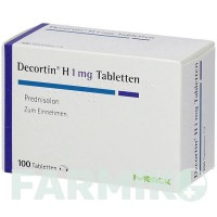 ДЕКОРТИН (DECORTIN) 1 мг таблетки 100 шт - Преднізолон MERCK HEALTHCARE