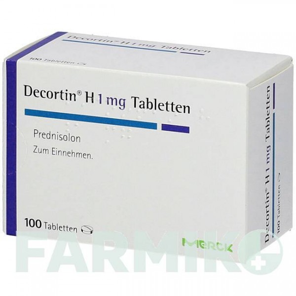 ДЕКОРТИН (DECORTIN) 1 мг таблетки 100 шт - Преднізолон MERCK HEALTHCARE