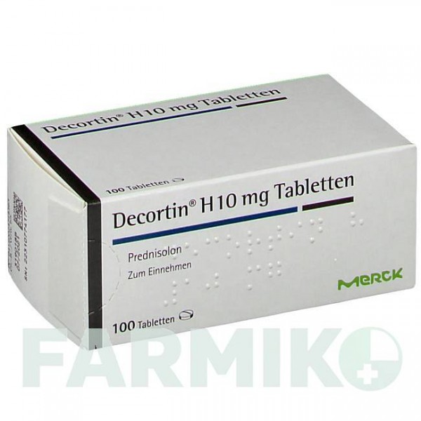 ДЕКОРТИН (DECORTIN) 10 мг таблетки 100 шт - Преднізолон MERCK HEALTHCARE