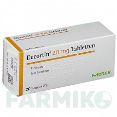 ДЕКОРТИН (DECORTIN) 20 мг таблетки 20 шт - Преднизон MERCK HEALTHCARE