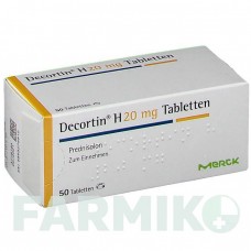 ДЕКОРТИН (DECORTIN) 20 мг таблетки 50 шт - Преднізолон MERCK HEALTHCARE