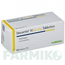 ДЕКОРТИН (DECORTIN) 50 мг таблетки 50 шт - Преднізолон MERCK HEALTHCARE