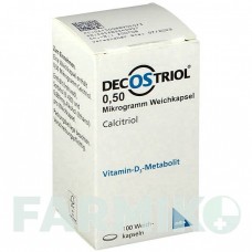 ДЕКОСТРИОЛ (DECOSTRIOL) 0,50 мкг капсулы 100 шт - Кальцитриол MIBE