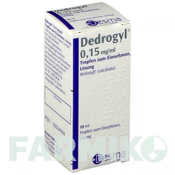 ДИДРОГИЛ (DEDROGYL) 0,15 мг/мл капли 10 мл - Кальцифедиол DESMA