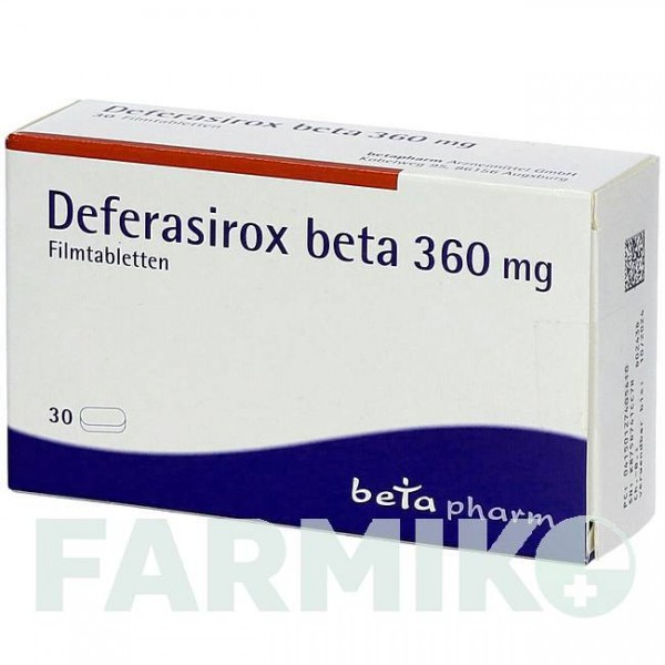 ДЕФЕРАЗИРОКС (DEFERASIROX) 360 мг таблетки 30 шт - Деферазирокс BETAPHARM