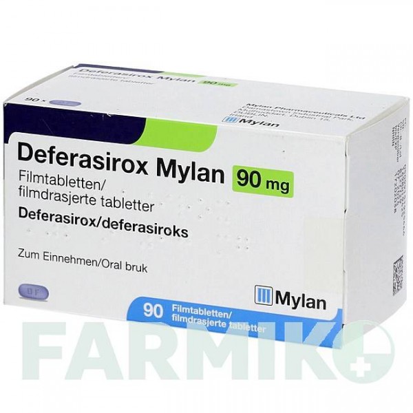 ДЕФЕРАЗИРОКС (DEFERASIROX) 90 мг таблетки 90 шт - Деферазирокс VIATRIS