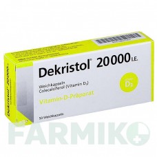 ДЕКРИСТОЛ (DEKRISTOL) 20000 МЕ капсулы 50 шт - Колекальциферол MIBE