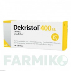 ДЕКРІСТОЛ (DEKRISTOL) 400 МО таблетки 100 шт - Колекальциферол MIBE