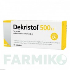 ДЕКРІСТОЛ (DEKRISTOL) 500 МО таблетки 50 шт - Колекальциферол MIBE