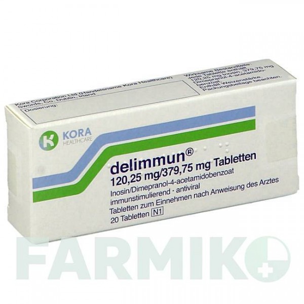 ДЕЛИММУН (DELIMMUN) таблетки 20 шт - Инозин пранобекс KORA HEALTHCARE