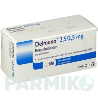 ДЕЛМУНО (DELMUNO) 2,5/2,5 мг таблетки 100 шт - Раміприл, Фелодипін KOHLPHARMA