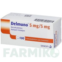 ДЕЛМУНО (DELMUNO) 5/5 мг таблетки 100 шт - Раміприл, Фелодипін ACA MULLER-ADAG PHARMA