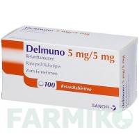 ДЕЛМУНО (DELMUNO) 5/5 мг таблетки 100 шт - Раміприл, Фелодипін ALLOMEDIC
