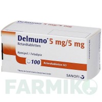 ДЕЛМУНО (DELMUNO) 5/5 мг таблетки 100 шт - Раміприл, Фелодипін EMRA-MED