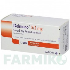 ДЕЛМУНО (DELMUNO) 5/5 мг таблетки 100 шт - Раміприл, Фелодипін KOHLPHARMA