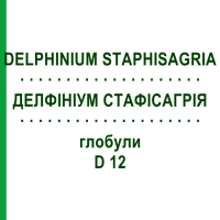 ДЕЛФІНІУМ СТАФІСАГРІЯ (DELPHINIUM STAPHISAGRIA) D 12 глобули 10 г - Гомеопатія SPAGYRA