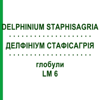 ДЕЛФІНІУМ СТАФІСАГРІЯ (DELPHINIUM STAPHISAGRIA) LM 6 глобули 10 г - Гомеопатія SPAGYRA