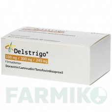 ДЕЛСТРИГО (DELSTRIGO) 100 мг/300 мг/245 мг таблетки 30 шт - Ламивудин, Тенофовир, Доравирин AXICORP PHARMA