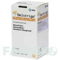 ДЕЛСТРІГО (DELSTRIGO) 100 мг/300 мг/245 мг таблетки 30 шт - Ламівудин, Тенофовір, Доравірин PARANOVA PACK