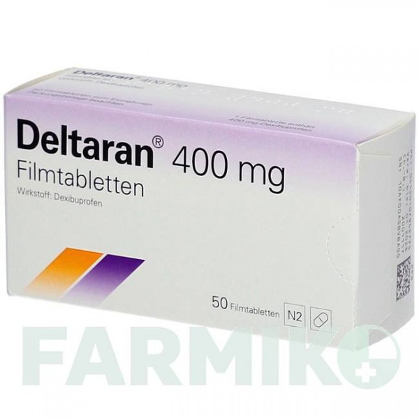 ДЕЛТАРАН (DELTARAN) 400 мг таблетки 50 шт - Дексибупрофен PHARMORE