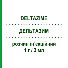 ДЕЛЬТАЗИМ (DELTAZIME) 1 г/3 мл раствор инъекционный 3 мл - Цефтазидим LAB CT