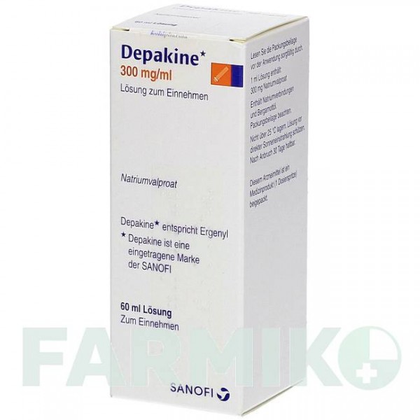 ДЕПАКИН (DEPAKINE) 300 мг/мл раствор 60 мл - Вальпроевая кислота KOHLPHARMA