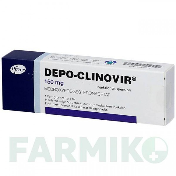 ДЕПО КЛИНОВИР (DEPO CLINOVIR) 150 мг шприци 1 шт - Медроксипрогестерон ORIFARM