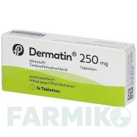 ДЕРМАТИН (DERMATIN) 250 мг таблетки 14 шт - Тербінафін DR.PFLEGER