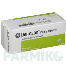ДЕРМАТИН (DERMATIN) 250 мг таблетки 42 шт - Тербинафин DR.PFLEGER