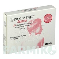 ДЕРМЕСТРИЛ (DERMESTRIL) 25 мкг/24 год пластир 12 шт - Естрадіол MEDA PHARMA