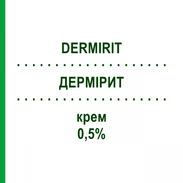 ДЕРМІРИТ (DERMIRIT) 0,5% крем 20 г - Гідрокортизон MORGAN