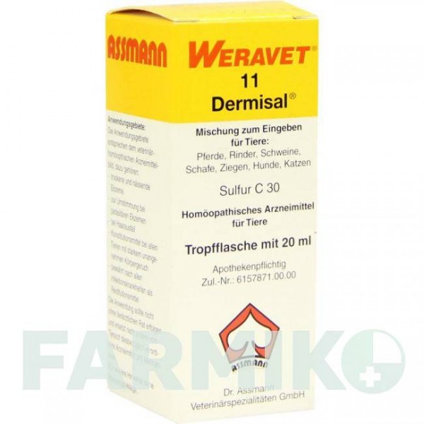 ДЕРМИСАЛ (DERMISAL) 11 капли 20 мл - Активные вещества BIOKANOL PHARMA