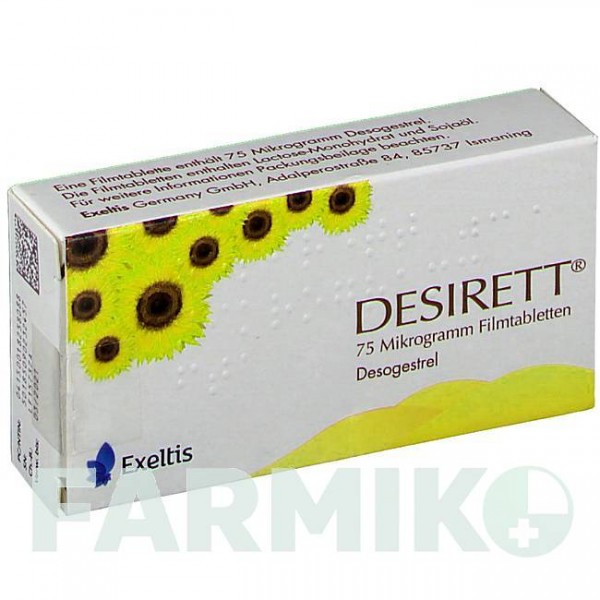 ДЕЗИРЕТТ (DESIRETT) 75 мкг таблетки 6x28 шт - Дезогестрел EXELTIS